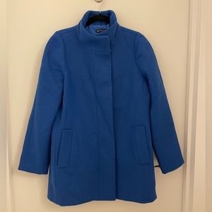 NWT J Crew blue coat. Size 10. In excellent condition.